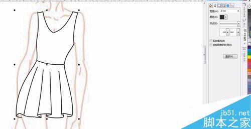 怎樣用CDR+PS畫服裝效果圖?