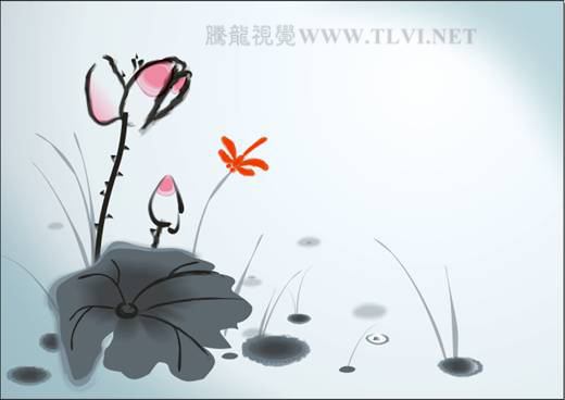 CDR繪制寫意水墨畫 武林網 CDR實例教程