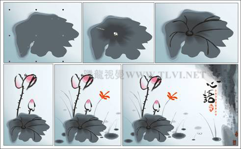CDR繪制寫意水墨畫 武林網 CDR實例教程