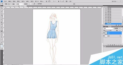 怎樣用CDR+PS畫服裝效果圖?