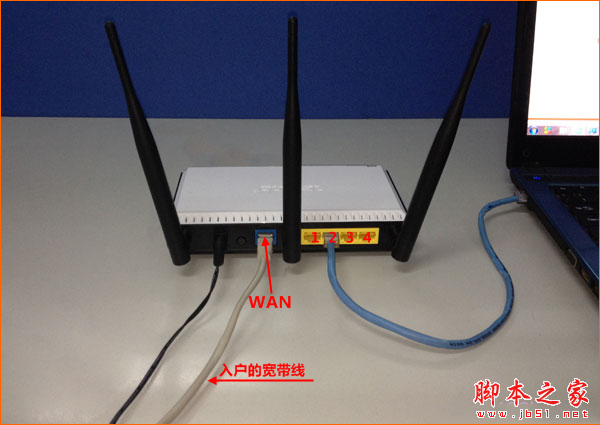 寬帶是入戶網線接入時,路由器的正確連接方式