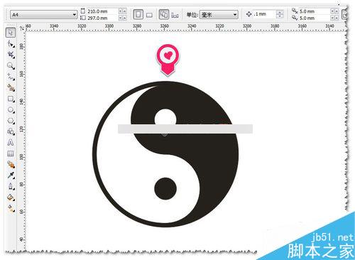 CDR教程:如何繪制標準的八卦圖?八卦圖怎么畫？