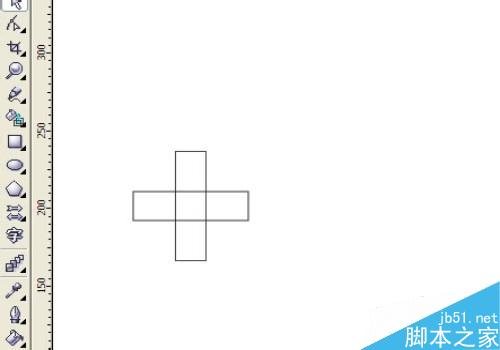 CDR中怎么畫十字架