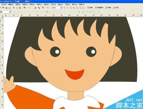 用CorelDRAW怎么繪制櫻桃小丸子(貝塞爾工具)