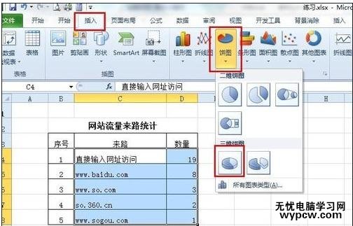 excel表格百分比數據分析圖表制作教程