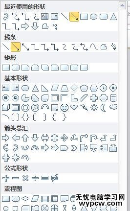 Word2010繪制流程圖的步驟