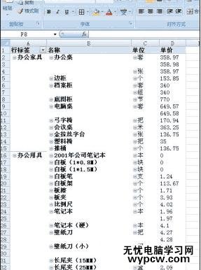 excel2007 數據透視表用法教程