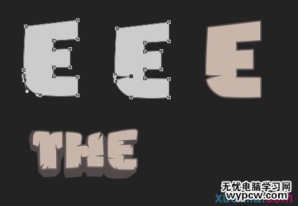 PS創(chuàng)建俏皮可愛的巖石質(zhì)感文字