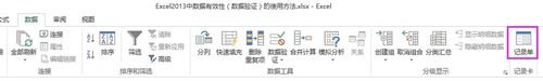 excel2013添加記錄單的教程