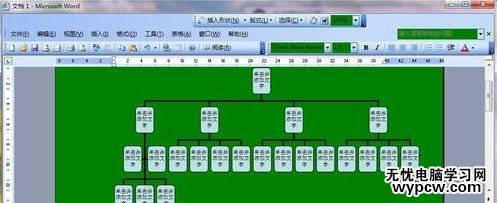 word如何制作樹形圖