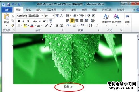 word2010如何為圖片添加題注