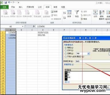 excel2010數據分列的教程