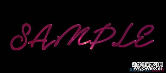 制作夢幻紫色星空文字圖片的PS教程