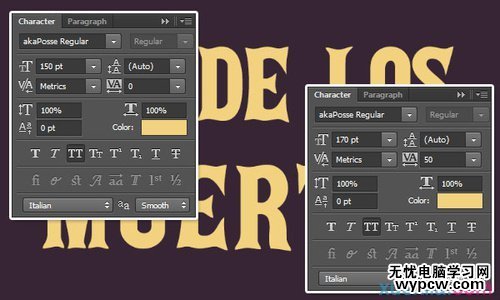 PS教程:PS創建亡靈節萬壽菊文字特效