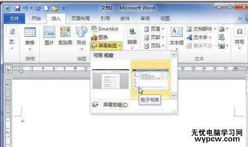 word2010中進行截圖的兩種技巧