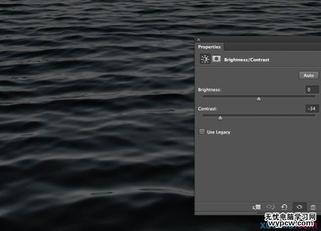 PS置換濾鏡制作湖面上的水波文字