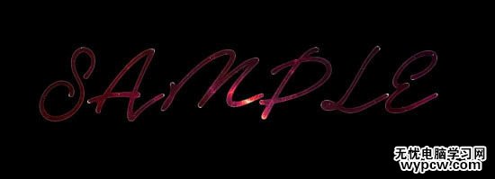 制作夢幻紫色星空文字圖片的PS教程