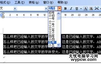 Word中進行文檔字體變大的操作方法