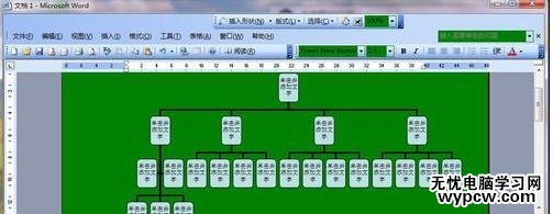 word中插入樹狀圖的兩種方法