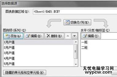 excel2010數據疊加到一條柱子上的方法