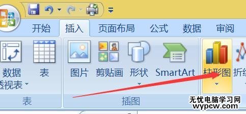 怎么將EXCEL報表中的數據用柱形圖顯示