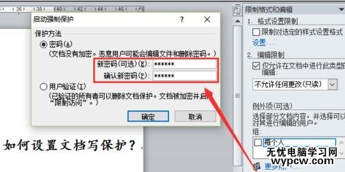 如何設(shè)置word的寫保護(hù)