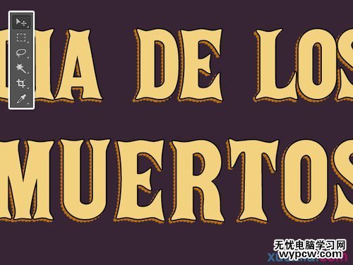 PS教程:PS創建亡靈節萬壽菊文字特效