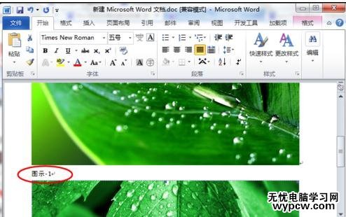 word2010如何為圖片添加題注