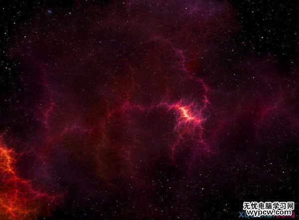 制作夢幻紫色星空文字圖片的PS教程