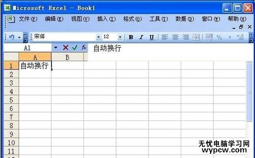 excel表格內(nèi)文字換行的教程