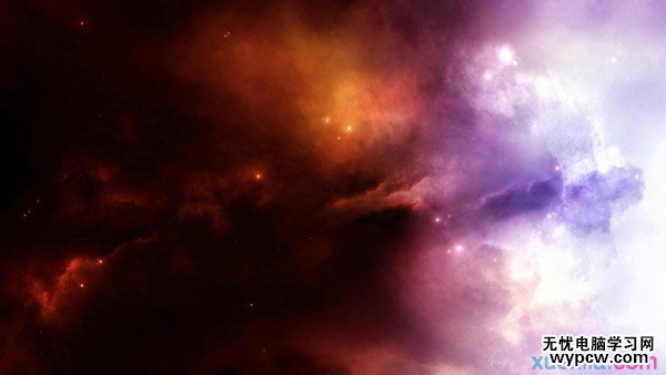 制作夢幻紫色星空文字圖片的PS教程