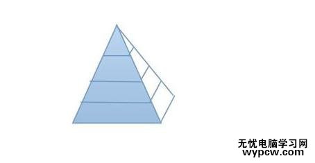 怎么在WPS文字中繪制金字塔