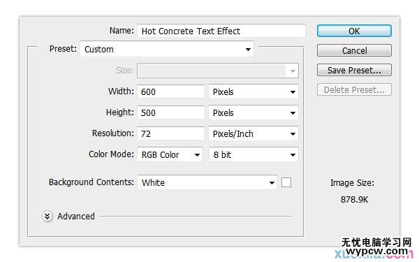制作熾熱火紅巖石文字圖片的PS教程
