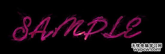 制作夢幻紫色星空文字圖片的PS教程