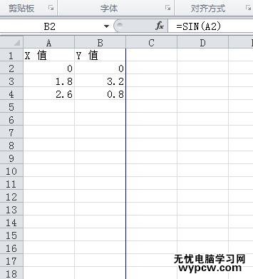 word2010制作函數(shù)圖像的步驟