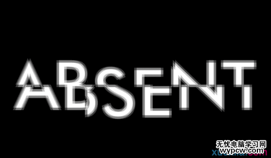 PS抽象的發光字體