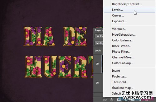 PS教程:PS創建亡靈節萬壽菊文字特效