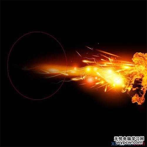 Photoshop制作極速動感火焰立體字