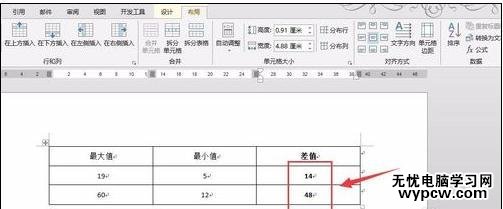 word2013表格如何進(jìn)行加減乘除