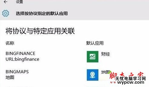 win10請在默認程序 控制面板中創建關聯設置方法一步驟6
