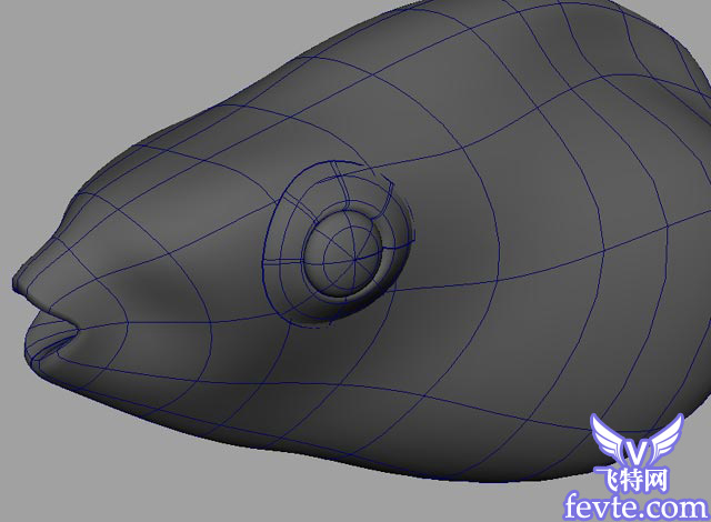 Maya 制作魚的模型 武林網 MAYA入門教程