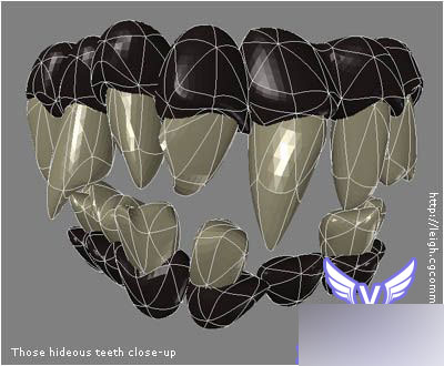 Maya7.0怪獸頭部建模，渲染完全教程 武林網(wǎng) MAYA建模教程