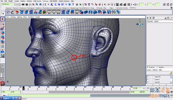 MAYA NURBS制作高精度生物模型詳解 武林網(wǎng) MAYA建模教程