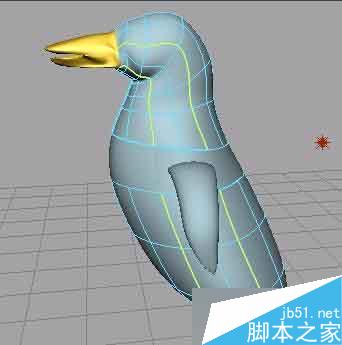 MAYA nurbs無縫建模打造一只企鵝 武林網(wǎng) MAYA建模教程