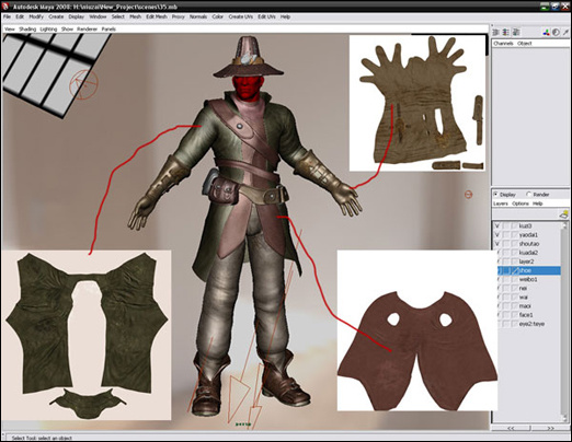 MAYA結合Zbrush制作戰爭英雄教程 武林網 MAYA角色動畫教程
