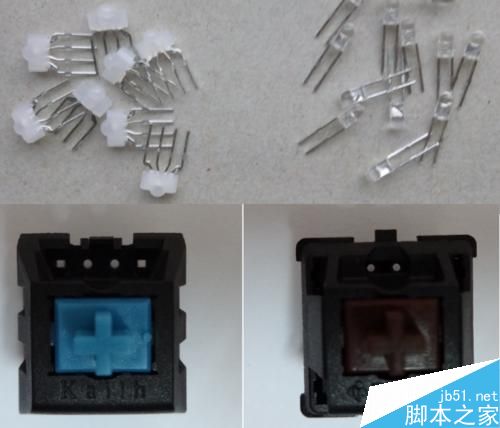 機械鍵盤更換背光LED與機械軸的方法
