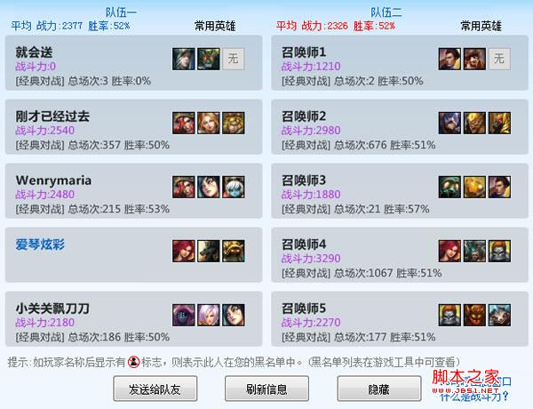 LOL戰(zhàn)斗力查詢 LOL戰(zhàn)斗力查詢