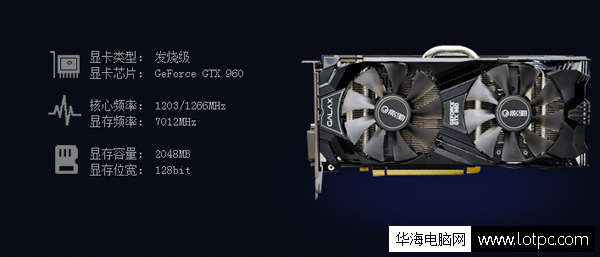 影馳GTX960-2G黑將獨立顯卡