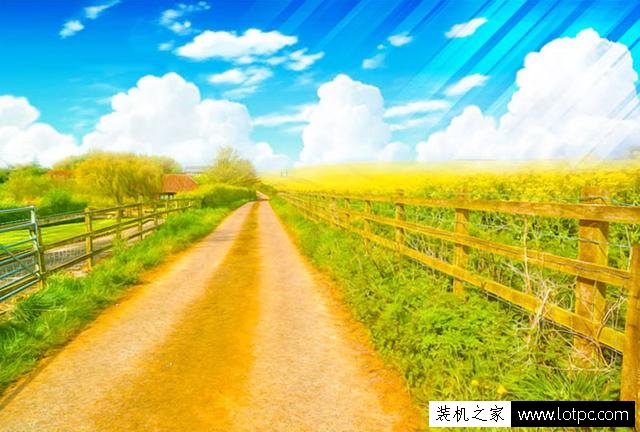 使用photoshop軟件將現實風景P成卡通效果