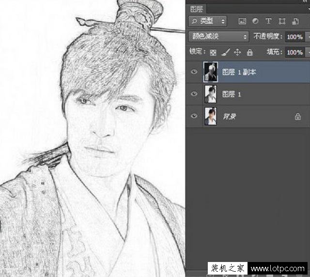 利用PS軟件將人物圖片轉(zhuǎn)成鉛筆畫,photoshop鉛筆畫制作教程